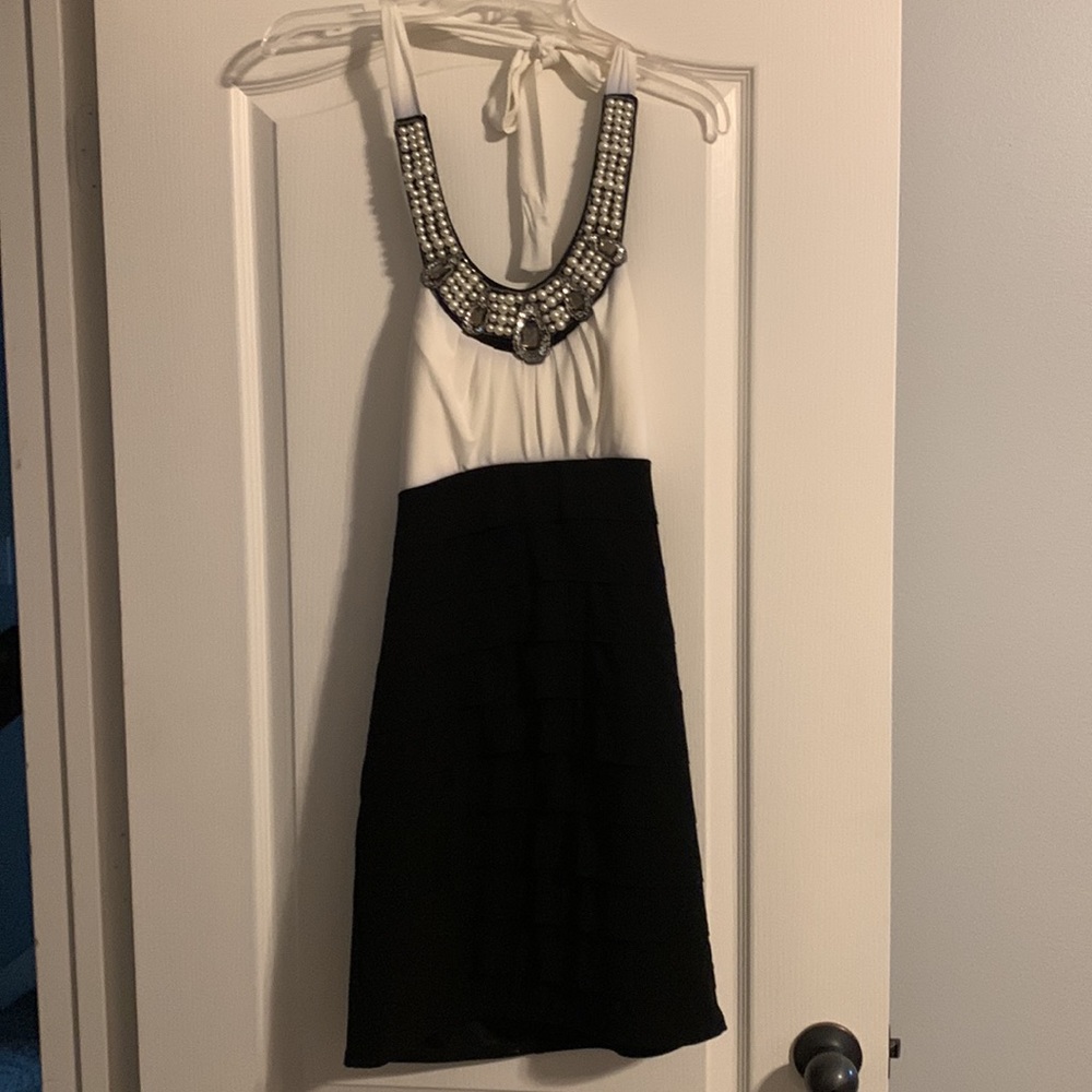 Black and white dress